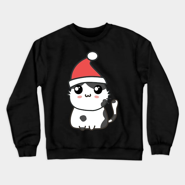 Christmas cat Crewneck Sweatshirt by Johnny_Sk3tch